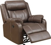 Valor Chocolate Brown Gliding Recliner - Domino-3