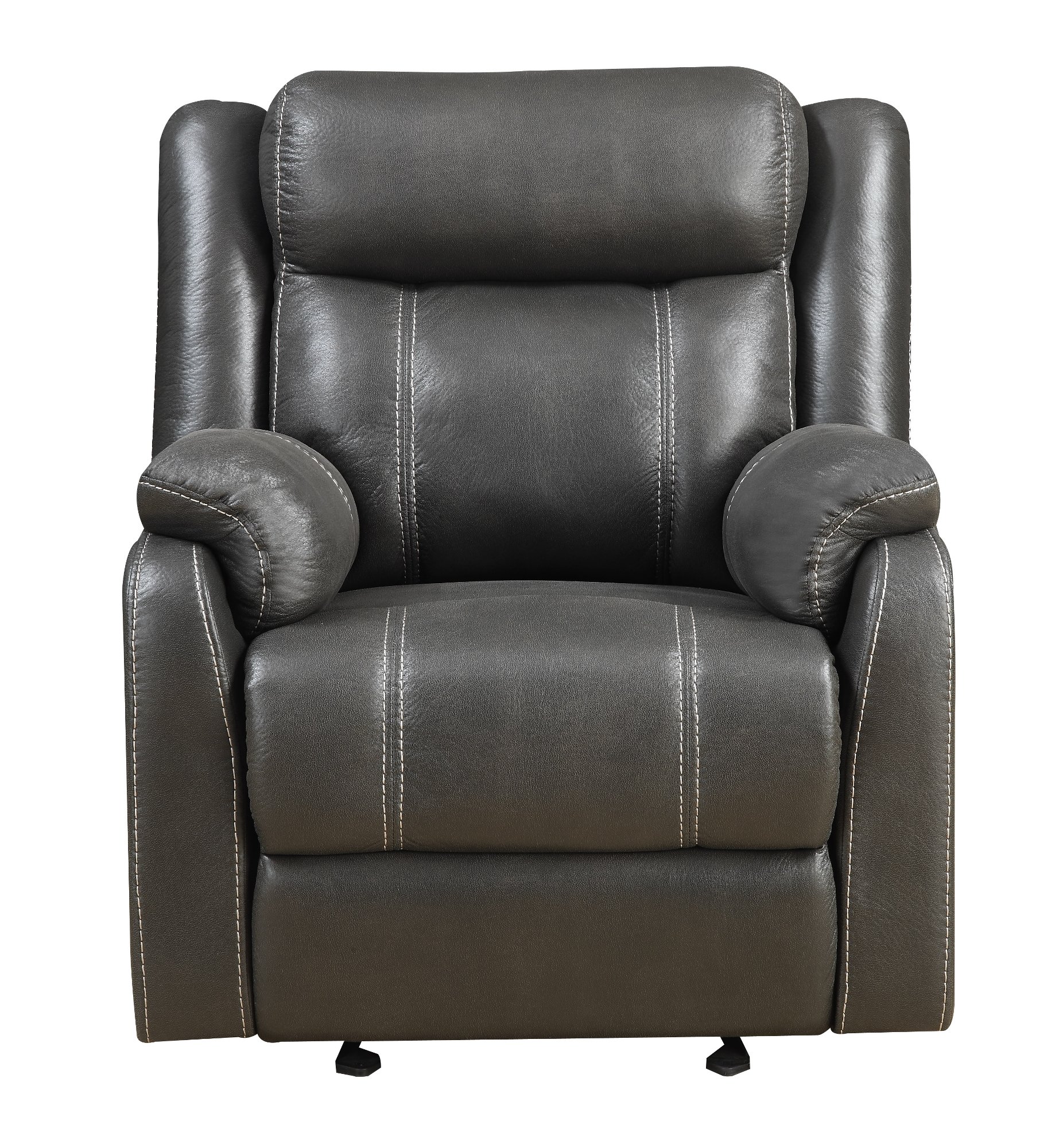 Domino Carbon Gray Gliding Recliner-3
