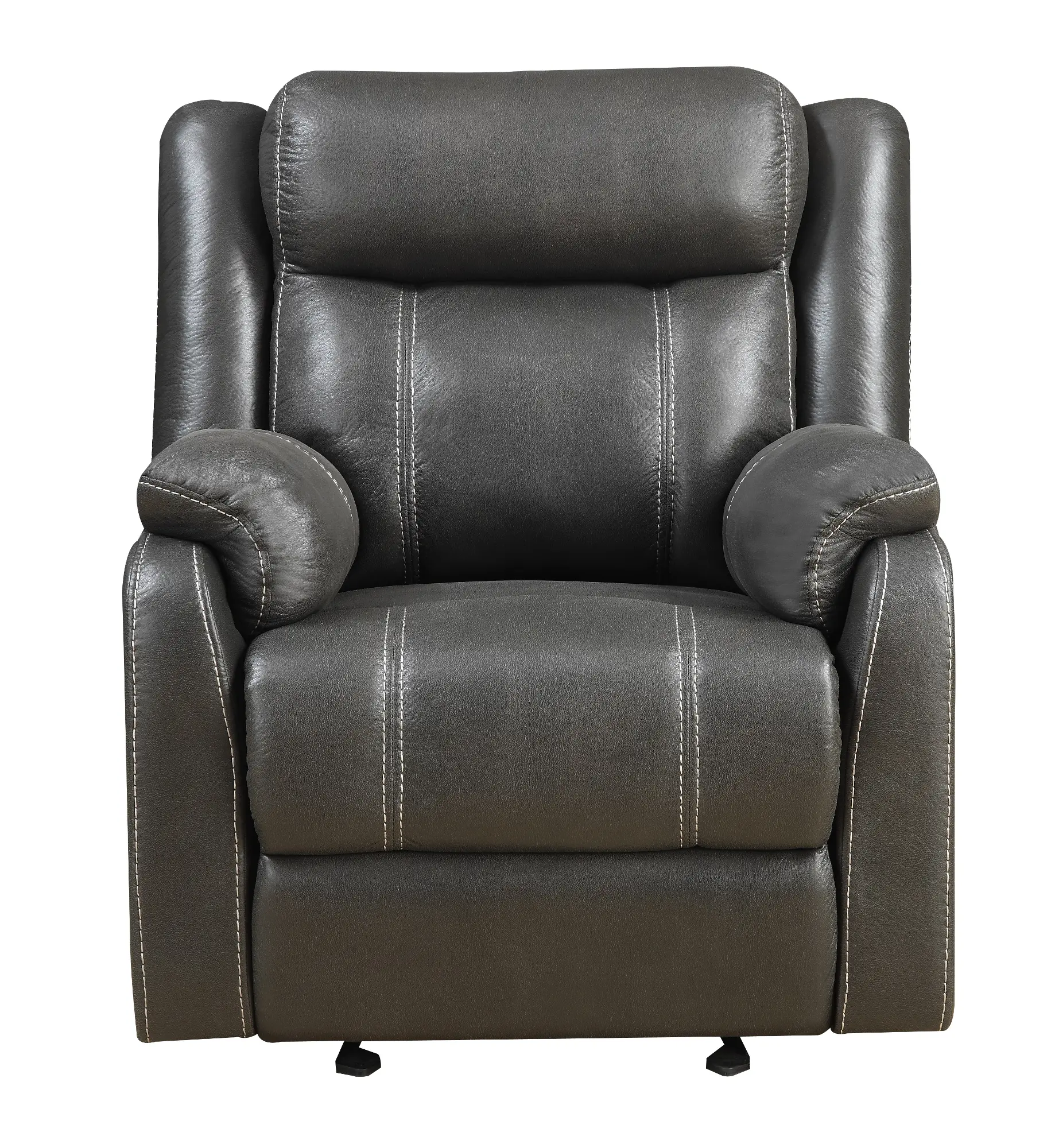 Domino Carbon Gray Gliding Recliner-3