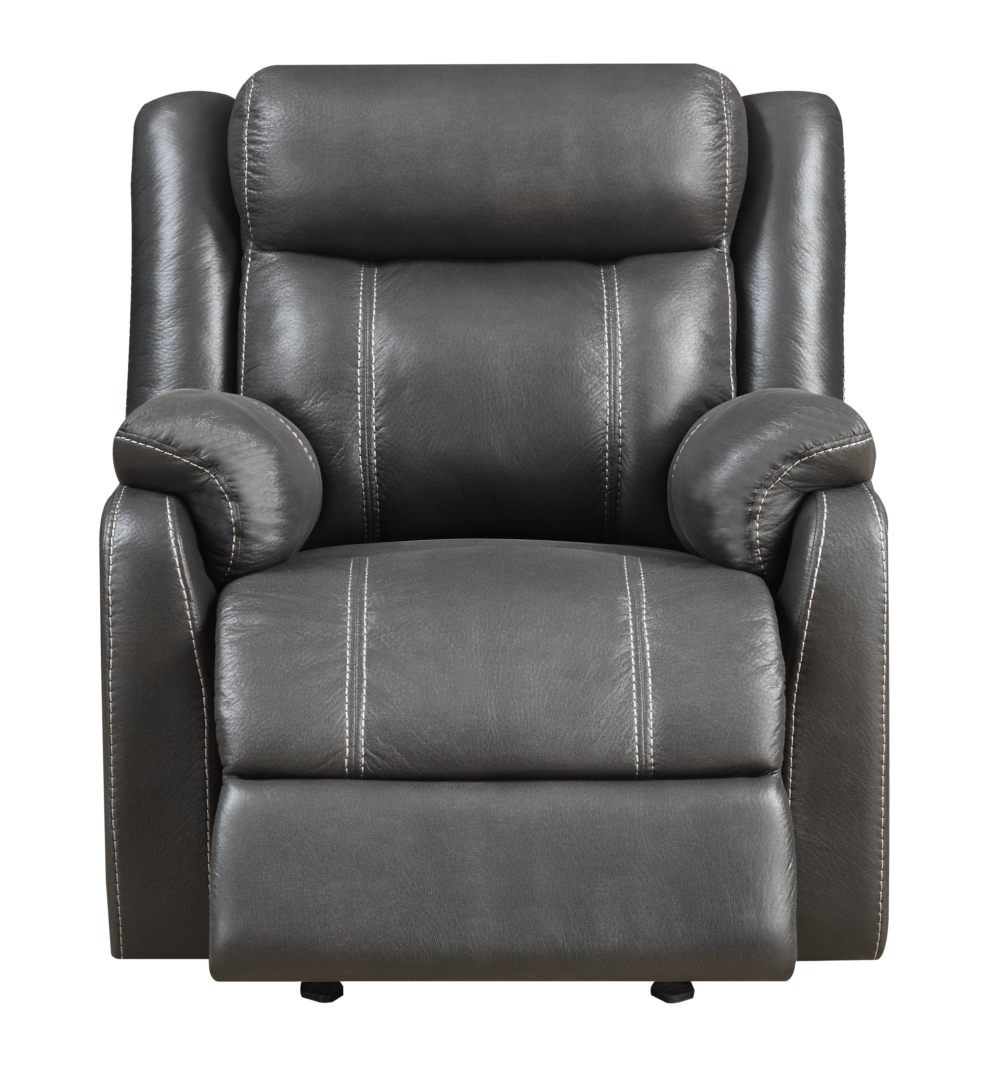 Domino Carbon Gray Gliding Recliner-4