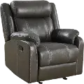 Domino Gray Gliding Recliner