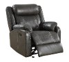 Valor Carbon Black Gliding Recliner - Domino-2