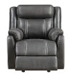 Valor Carbon Black Gliding Recliner - Domino-4