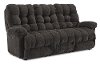 Smoke Gray Power Reclining Sofa - Everlasting