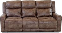 Bozeman Silt Brown Power Reclining Sofa - Barnett