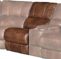 Chestnut Brown Armless Chair - Nailhead