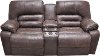 Chocolate Brown Microfiber Power Reclining Loveseat - Legacy