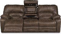 Chocolate Brown Microfiber Power Reclining Sofa - Legacy-2