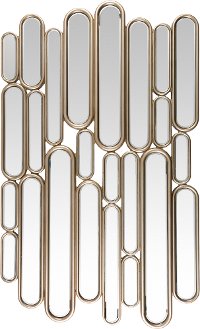 HGN001-3455/GLAM Silver Geometric Mirror