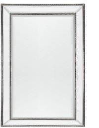 Small Silver Beaded Mirror