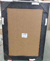 43 Inch Medium Silver Beaded Mirror-2