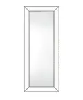 67 Inch Silver Beaded Mirror