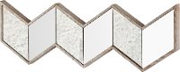 Champagne Wood Framed Chevron Mirror-1