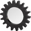 Clearance Rustic Black Cog Mirror