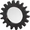 Clearance Rustic Black Cog Mirror