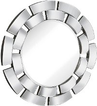Round Convex Beveled Mirror Panel