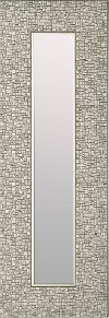 Clearance Rectangle Textured Silver Framed Mirror