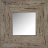 Washed Wood Square Mirror