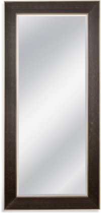 Black and Silver Leaner Mirror