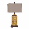 Clearance Antique Yellow Ceramic Table Lamp