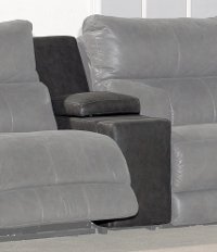 Slate Gray Console with Hidden Cupholder - Dazzle