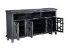 72 Inch Metallic Lattice Front TV Stand