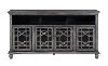 72 Inch Metallic Lattice Front TV Stand-2