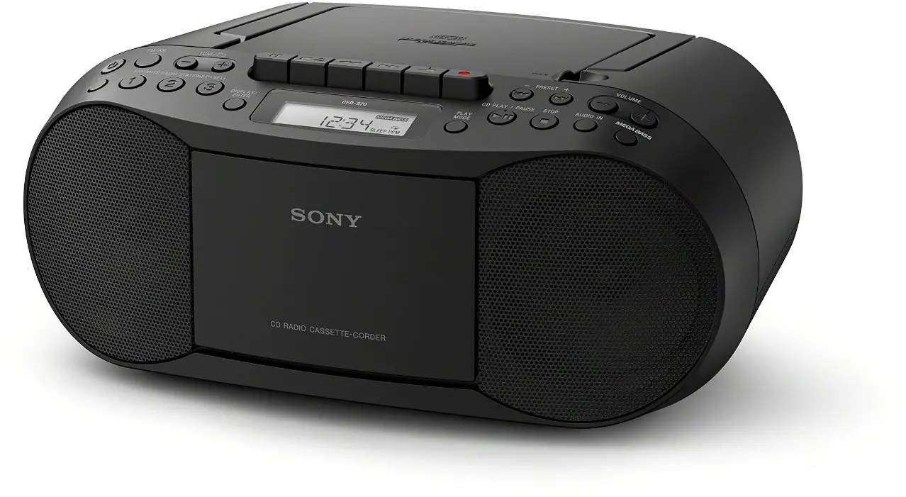 CFD-S70 Sony Classic CD and Tape Boombox with Radio-2