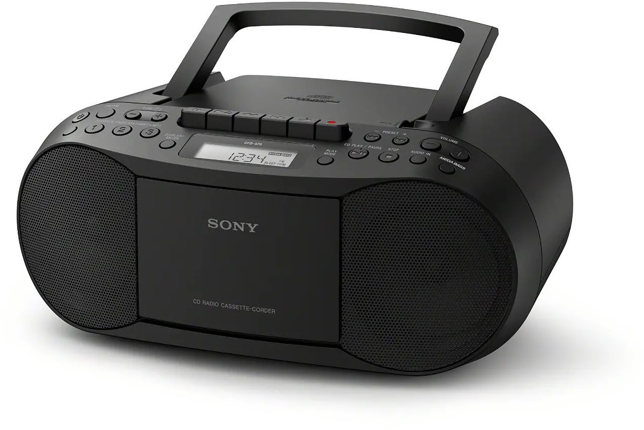 CFD-S70 Sony Classic CD and Tape Boombox with Radio-3