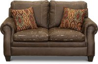 Classic Traditional Brown Loveseat - Shiloh