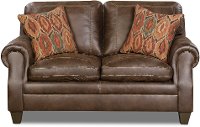 Classic Traditional Brown Loveseat - Shiloh-2