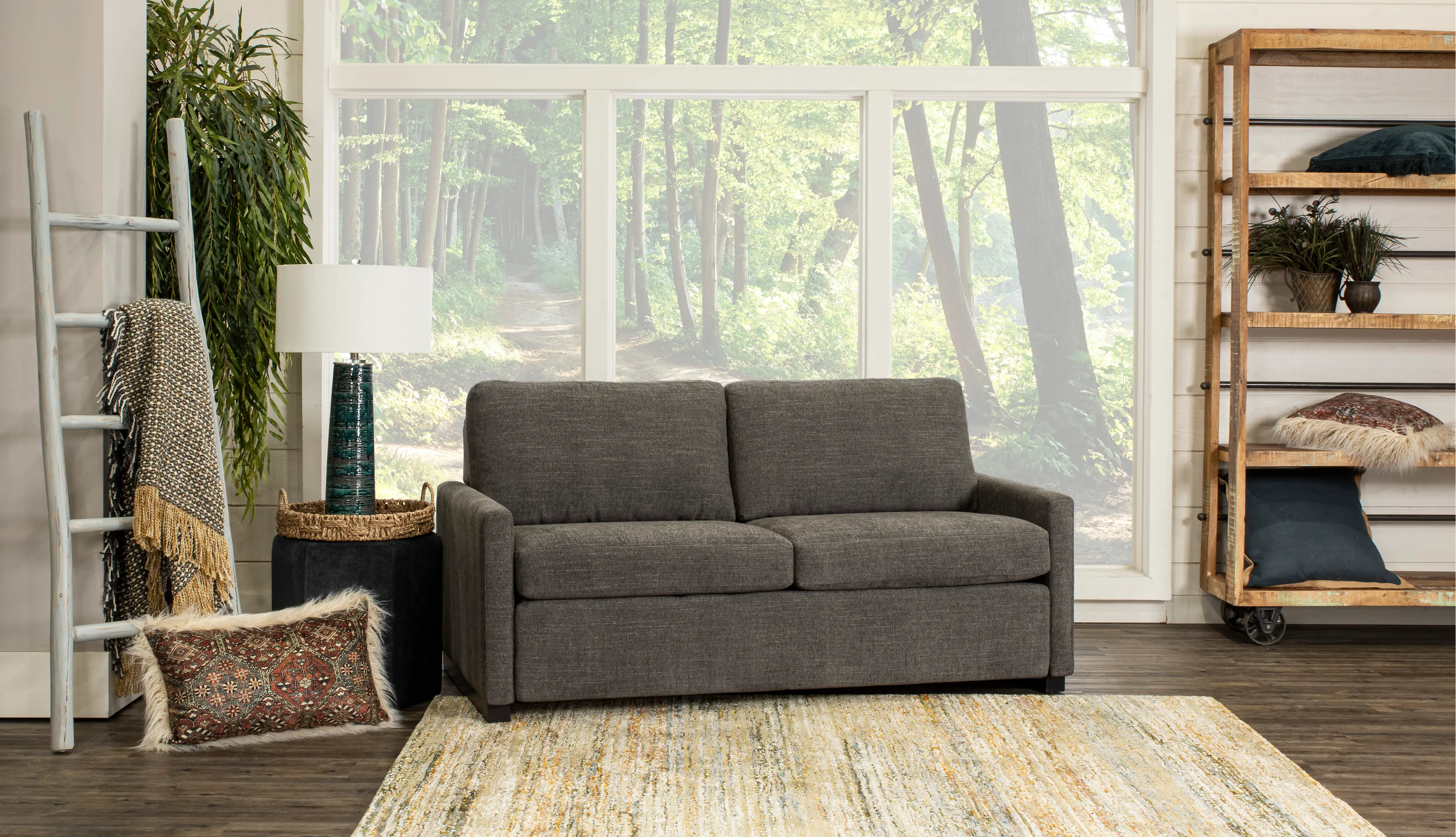 Preston Charcoal Gray Queen Sofa Bed-2