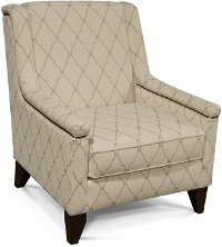 Ivory and Taupe Accent Chair - Kemp