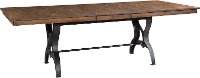 Solid Birch and Metal Dining Table - District