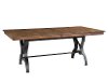 Solid Birch and Metal Dining Table - District -2