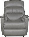 1HR-713/LB143554 Smoke Gray Leather-Match Power Recliner - Tripoli