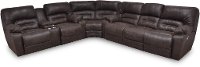 Chocolate Brown Power 3 Piece Reclining Sectional Sofa - Legacy