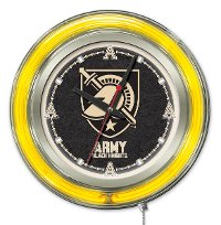 Army Academy 15 Inch Double Ring - Neon Logo Clock