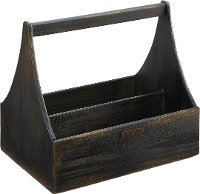 Magnolia Home Furniture Black Wood Tool Box