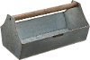 Magnolia Home Furniture Metal Tool Tote with Wood Handle