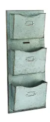 Clearance Magnolia Home Furniture Metal 3-Pocket File Holder