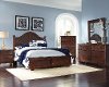 Espresso Brown Classic Contemporary Queen Size Bed - Diego-3