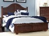 Espresso Brown Classic Contemporary King Arch Bed - Diego