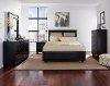 Black Classic Contemporary Upholstered Queen Size Bed - Diego-2
