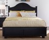Black Classic Contemporary Queen Size Bed - Diego
