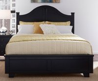 Black Classic Contemporary King Size Bed - Diego