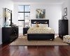 Black Contemporary Queen Storage Bed with Bookcase - Diego-2