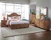 Dune Pine Casual Contemporary 6 Piece Queen Arch Bedroom Set - Diego