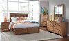 Dune Pine Casual Contemporary 6 Piece Queen Bedroom Set - Diego