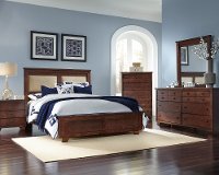 Brown 4 Piece Upholstered King Bedroom Set - Diego